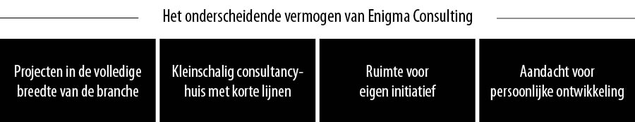 Het onderscheidende vermogen van Enigma Consulting
